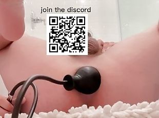 Femboy Stretches Boy Pussy With MASSIVE Inflatable Plug ?? (join the discord)