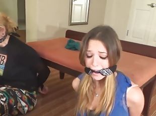 Cuffed and Cleave Gagged