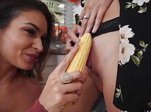 Katana stuffed Isabel with ear of corn
