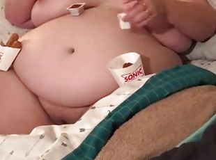 Fat Obese Juicy Josie Feeding Fetish and Homemade Doggy Fuck