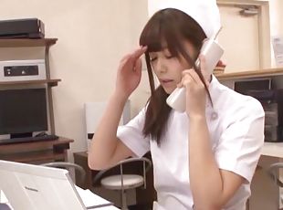Sexy Japanese nurses drop their uniforms and pleasure hard dicks