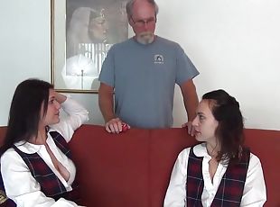 April Dawn Alone with Daddy - old and young hardcore with cumshot