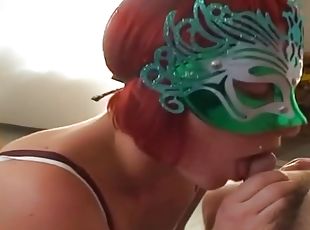 Amateur homemade video of a redhead chick sucking and riding