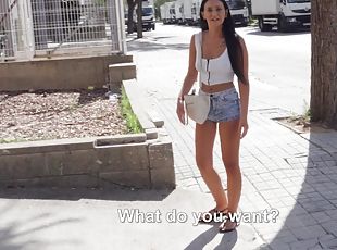 Hot Gina Ferocious loves to give a blowjob to strangers. HD video