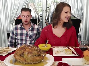 Happy Fucksgiving - Seth Gamble has sneaky Thanksgiving sex with his MIL and handjob from his girlfriend at inlaws house