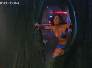 Sexy Arianna Coltellacci and Company Wrestling Topless In a Strip Club