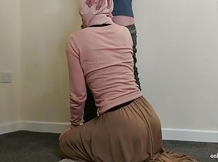 Fucking with his muslim arab girlfriend in hijab