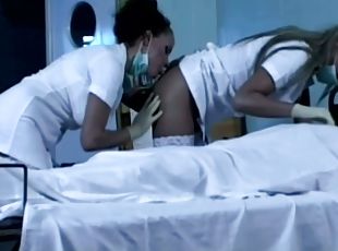 Two Sexy Nurses Gets Hard Cock In Nasty Threesome Sex