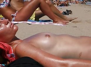 All these tits look hot hanging on the beach