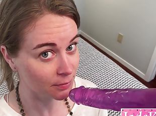 Innocent Submissive Amateur Throat Ruined By Giant Dildo