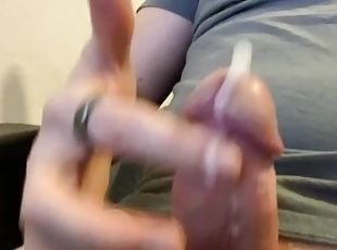 Watch Me Cum From Only ONE Finger - Hot Stud Jerking Off - EDGING NO FAP RUINED