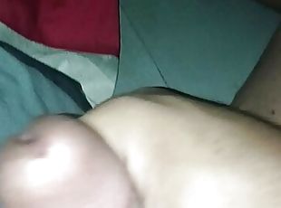 Making my 8 inch dick cum 