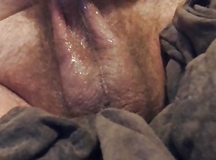 cumming hard solo with cum ozing out