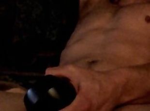Moaning Hot Body Stepdad Pounding Big Cock Aggressively With Pocket Pussy!