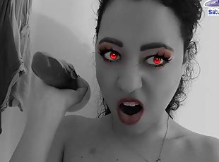 Saturno Squirt The Sexiest Latin Babe, She Is On Halloween Vampire Masturbation Tuesday The 13th