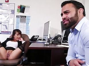 BANGBROS - Asian Boss Babe Tiffany Rain Fucked In Her Office By Employee