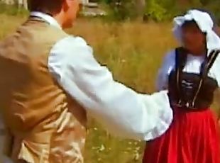 19th Century Fuck For Guy & His Maid