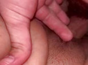 A close up with a nice creampie