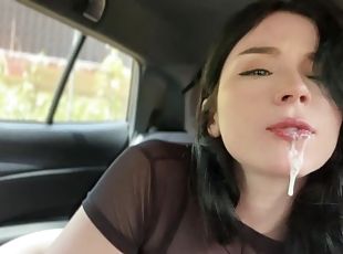 StepSis Paid with Deep Blowjob to He Drive Her Home, Part 2 (Sloppy Blowjob, Throatpie)