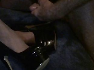 meia-calça, secretária-secretary, amador, pés, meias, langerie, fetiche, nylon