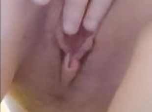 klitoris, onani, orgasme, pussy, squirt, amatør, pov, cum, cunt, barbert
