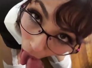 Fucked Xochi Moon until she stopped believing in god and then filled her mouth with cum