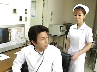 enfermera, doctor, japonés