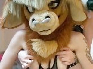 Hot Furry wolf fuck furry cow lesbian