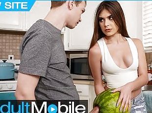 ADULTMOBILE - Alex Jett Practices Fucking A Fruit Before Fucking His Stepsister Winter Jade