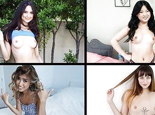 Our Favorite Small Boobs Compilation feat. Liza Rowe, Freya von Doom, Kalina Ryu & Eliza Ibarra