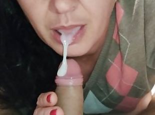 Slut Stepmom Mature MILF loves Cock and Cum in Mouth