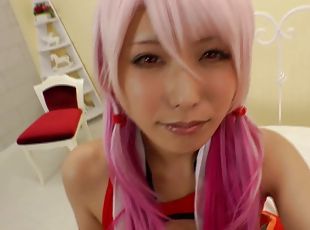Chika Arimura is a kinky babe with pink hair who loves to ne naughty