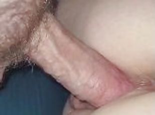 Wet pussy let's me slide right in