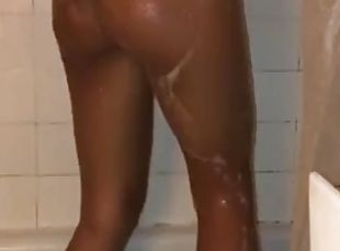 Ebony Anal Shower