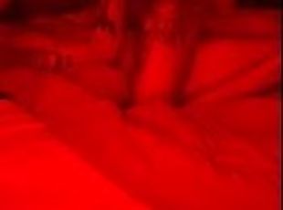 Redroom action with a tattooed babe that gets rough back shots