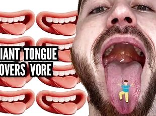 Giant tongue lovers vore