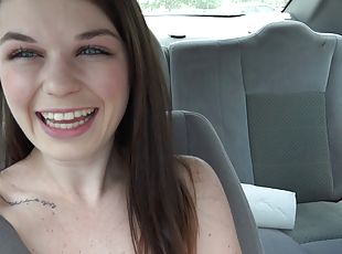 Pale babe Anastasia Rose is glad to feel a big boner up her ass
