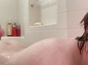 Transboy plays in the bath with underwater angles (request video)
