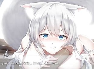 Living together with Fox Demon - Kitsune wake you up while sucking your dick and more hentai
