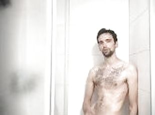 Guy get caught jerking in the shower