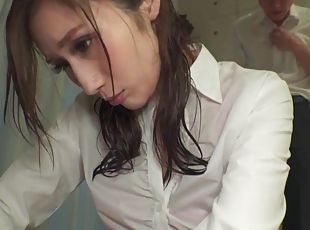 Japanese Julia Boin Woman Who Got Exposed At The Rain Shop - Wet Clothes Of Her Boss I Got Rid Of - Soushirou Imaoka