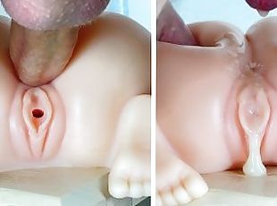 Cumming Inside This Little Ass  Tiny Sex Doll Creampie