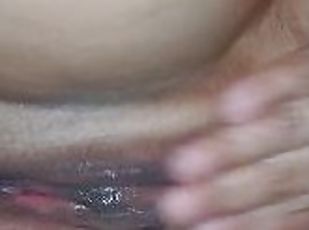 Horny neighbor begged me to do it to her and cum on her vagina.