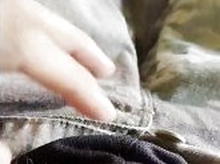 US Army specialist in his ocp uniform pants jerks off his throbbing cock until he cums!